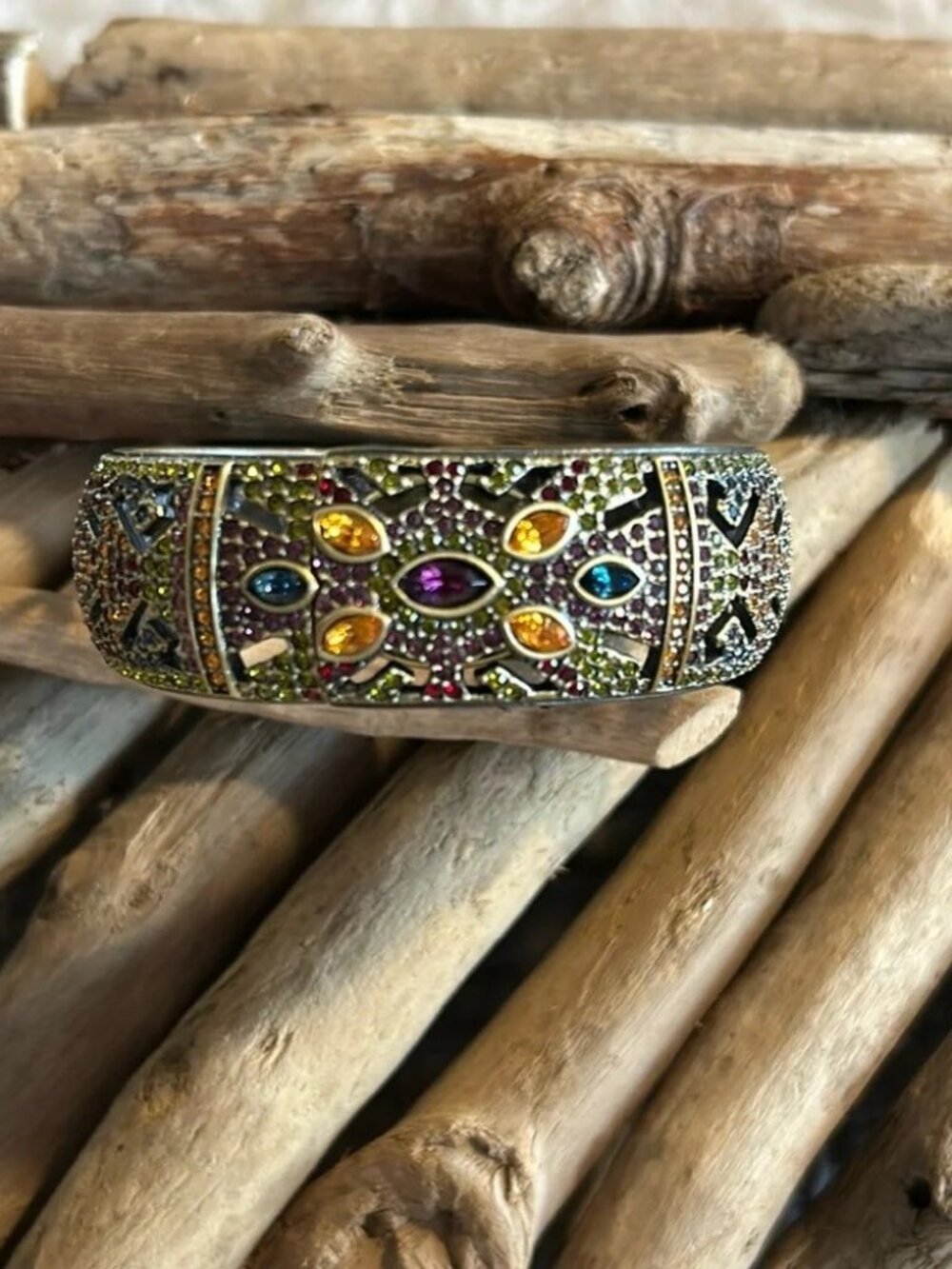 Vintage Heidi Daus Cuff with Hidden Watch